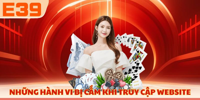 Những hành vi bị cấm khi truy cập website